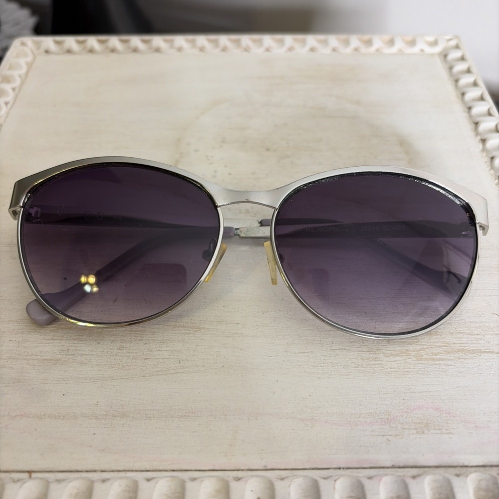 Jessica Simpson Women's Sunglasses V 22065 Gold Metal Frame Brown J5329